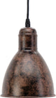 Eglo priddy 1 hanglamp - e27 - ø 15,5 cm - koper antiek