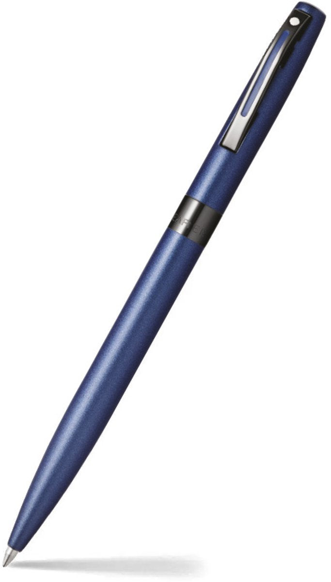 Bolígrafo Sheaffer recordatorio e9018 - laca azul mate revestimiento de pvd negro - sf-e2901851