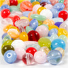 Creativ Company Glass Beads Diverse Round, Oval, Circle, 60 gramos