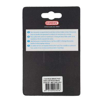 Set di pastiglie per freni a disco Elvedes 55 mm con cartuccia in alluminio per Shimano (su mappa)