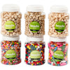 Creativ company cuentas de madera, d 5-25 mm, 6x200 g, 6x400 ml 1 caja