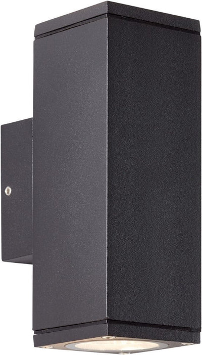 Brilliant hally - lámpara de exterior - ip44 - 2x gu10 - negro