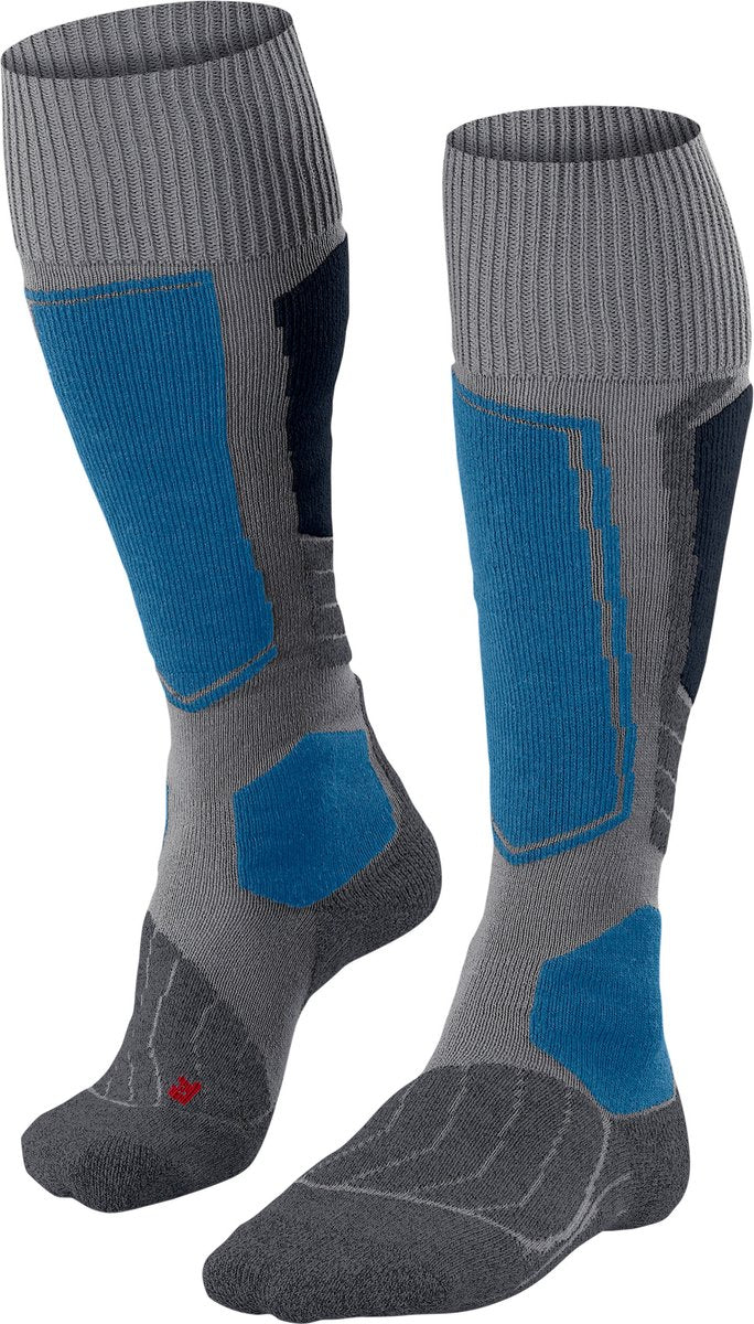Falke sk1 warm thick wool functional material ski socks men gray - size 46-48