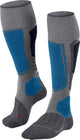 Falke sk1 warm thick wool functional material ski socks men gray - size 46-48