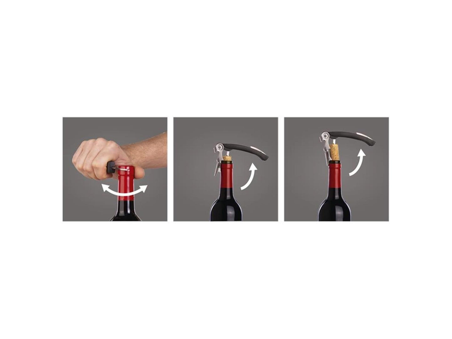 Vacu vin dubbele kurkentrekker