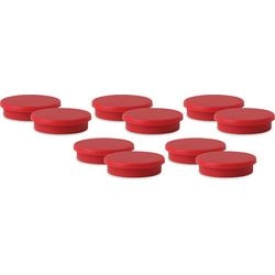 Imanes niceday rojo 30mm 10 piezas