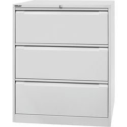 Filing cabinet bisley df3645 light gray 3 drawers