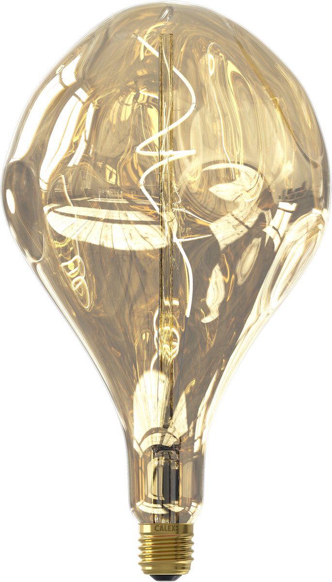 Calex organic evo xxl champagne - e27 led lamp - filament lichtbron dimbaar - 6w - warm wit licht