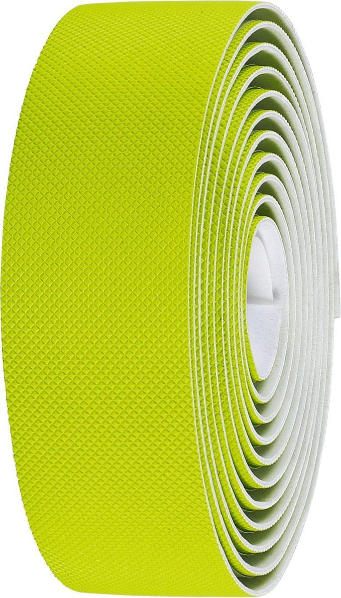 Cinta de manillar de gel bbb Cycling flexribbon - agarre extra - microfibra - cinta de manillar de bicicleta de carretera - amarillo neón - 200 x 3 cm - bht-14
