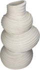 Vaso collezione HD in poliresina beige 22x21,8x36,6cm