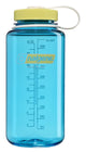 Nalgene - botella de boca ancha - botella para beber - botella de agua - 1000 ml - sin bpa - sustentar - atolón azul con escarola nuevo