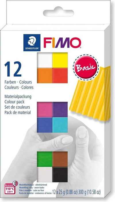 Fimo® suave, colores estándar, 12x25 gr 1 caja