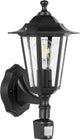 Lampada da parete Eglo laterna 4 - per esterno - sensore di movimento - nera