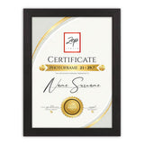 Zep v4721b certificate black 21x29,7 cm - afbeelding 1