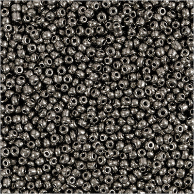 Perline Creativ Company, d 1,7 mm, misura 15 0, misura del buco 0,5-0,8 mm, metallo grigio, 25 gr 1 scatola