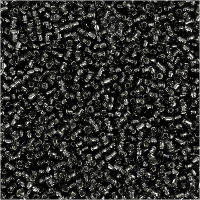 Perline Creativ Company, d 1,7 mm, misura 15 0, misura del buco 0,5-0,8 mm, grigio verde, 25 gr 1 scatola