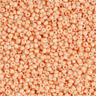 Perline Creativ Company, d 1,7 mm, misura 15 0, misura del buco 0,5-0,8 mm, pesca chiaro, 25 gr 1 scatola