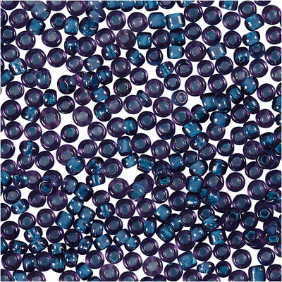 Perline Creativ Company, d 1,7 mm, misura 15 0, misura del buco 0,5-0,8 mm, viola, 25 g 1 scatola