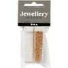 Rocallas Creativ company, d 1,7 mm, tamaño 15 0, medida agujero 0,5-0,8 mm, blanco, 2x7 gr 1 caja