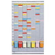 Kit planificador semanal Lynx a 5540-5811 78,3x47,25 cm gris claro 35 compartimentos