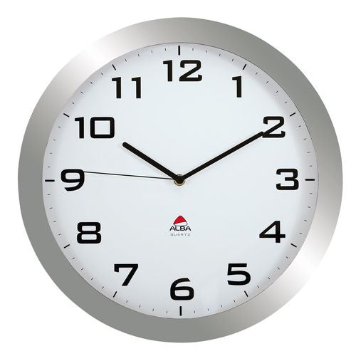 Reloj de pared alba horissimo m 38cn gris plateado