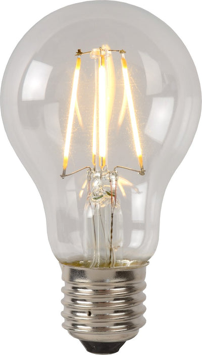 Lucide a60 classe b - lampada a filamento - ø 6,4 cm - LED dimmerabile - E27 - 1x7W 2700K - trasparente