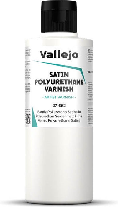 Vallejo hobbyverf - 27652 satin polyurethane vernis - verf flesje - 200 ml
