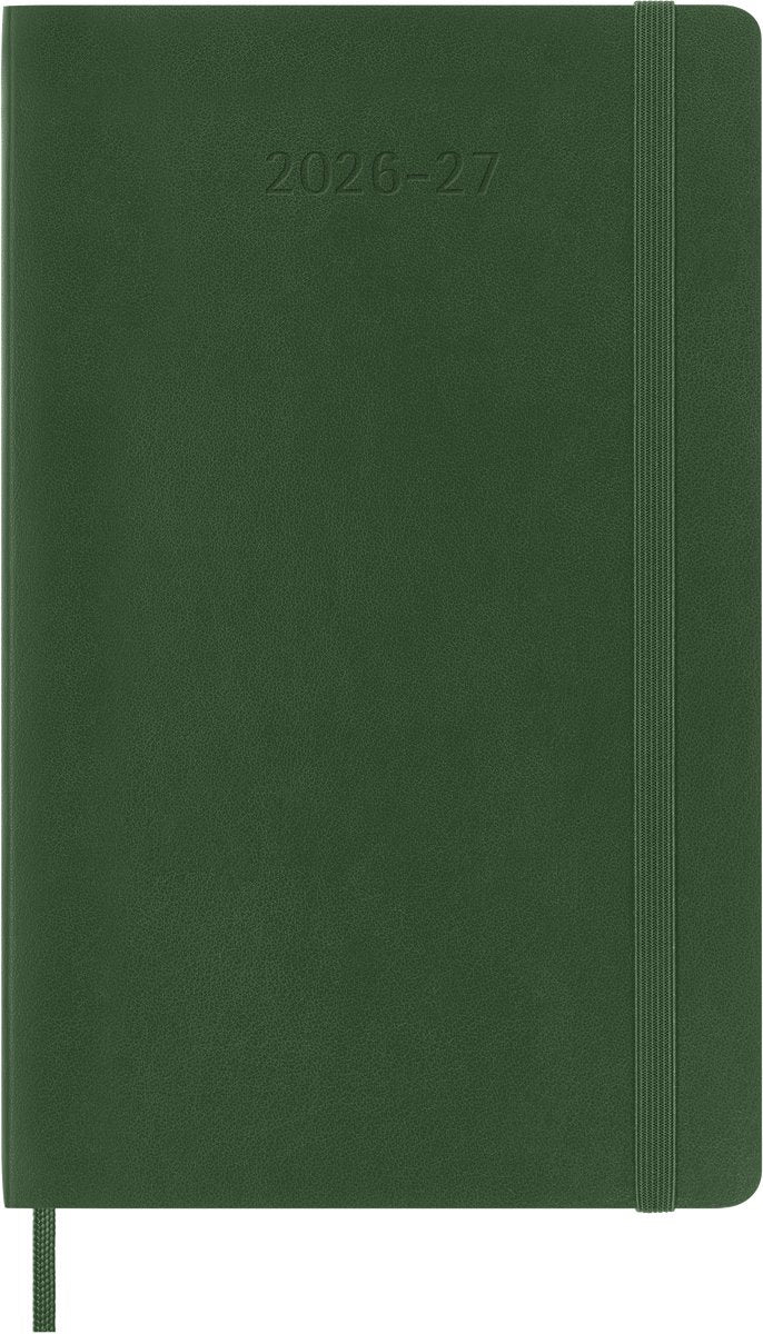 Agenda Moleskine 18 mesi - 2026 27 - settimanale - grande - copertina morbida - verde mirto