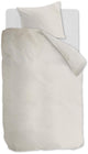 Ambiante cotton uni dekbedovertrek - effen - eenpersoons - 140x200 220 - gebroken wit