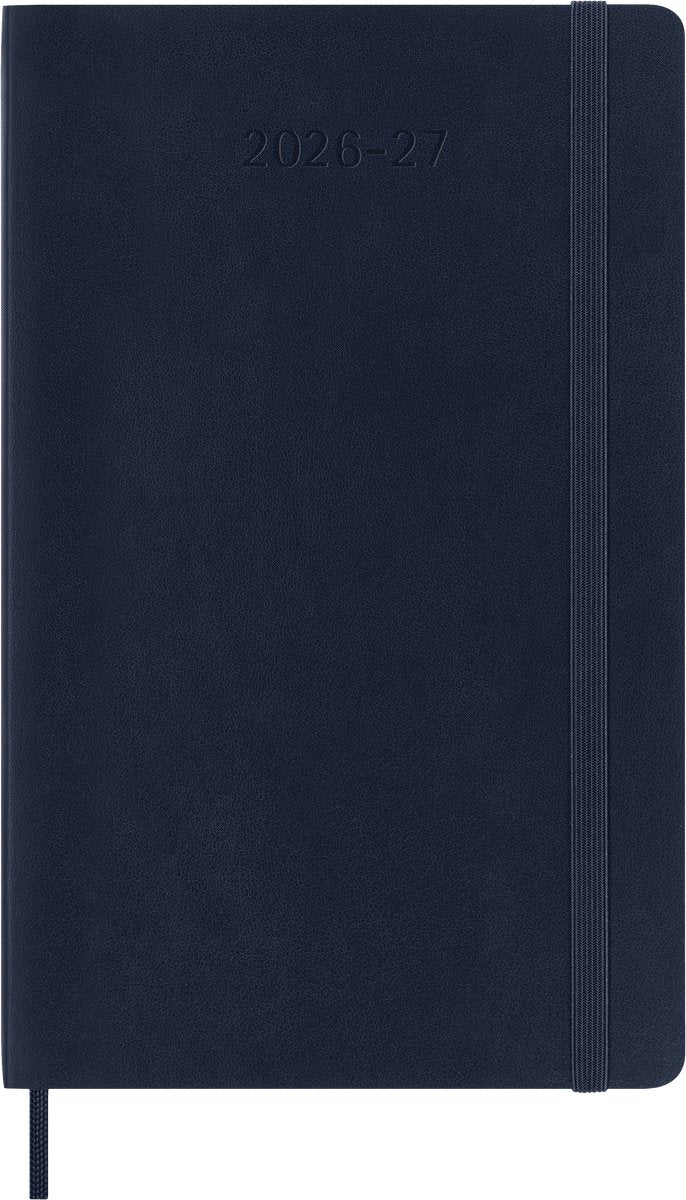 Agenda Moleskine 18 mesi - 2026 27 - settimanale - grande - copertina morbida - blu zaffiro