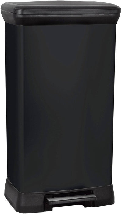 Curver decobin waste bin - 50l - 39x29x72 cm - black