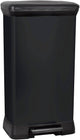 Pattumiera Curver decobin - 50l - 39x29x72 cm - nero