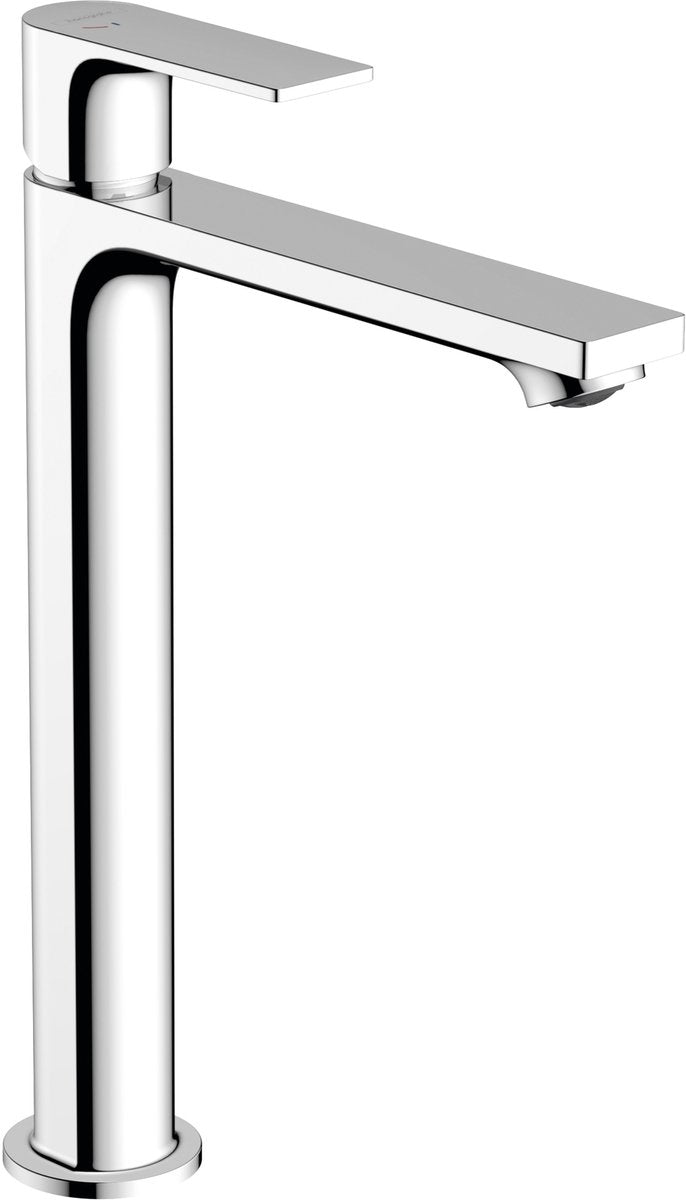 Hansgrohe rebris e - wastafelmengkraan - ééngreeps bediening - coolstart energiebesparend - zonder waste - 240mm maat - chroom
