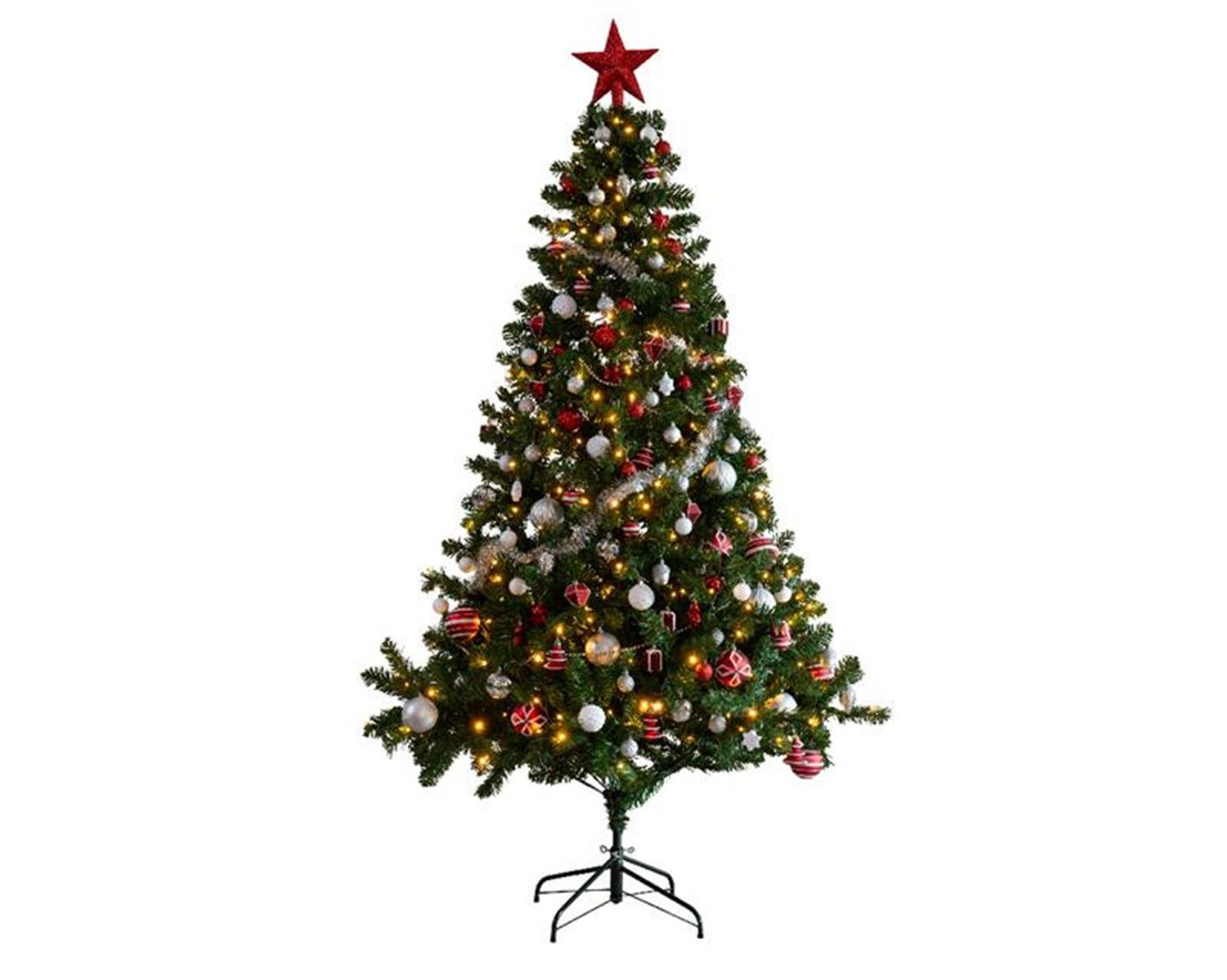 Everlands imperial pine kerstboom 210cm +deco +led