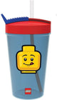 Lego - bicchiere iconico da 500 ml - polipropilene - blu