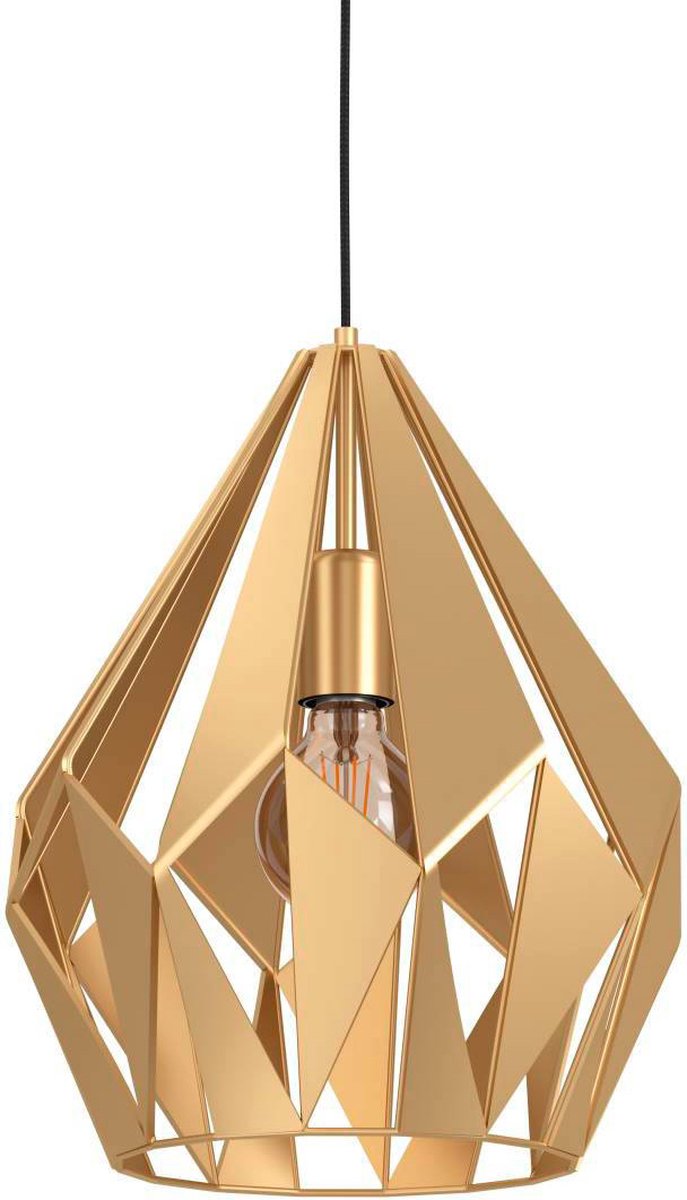 Eglo carlton hanglamp - e27 - ø 31 cm - goud
