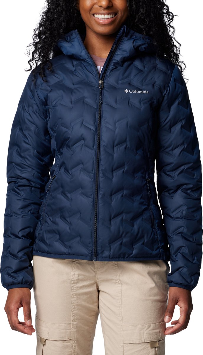 Chaqueta de exterior para mujer Columbia delta ridge™ ii down con capucha - collegiate navy - talla xs