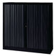 Armadio con ante a rulli bisley eurotambours plus 120x43x118,1 cm nero