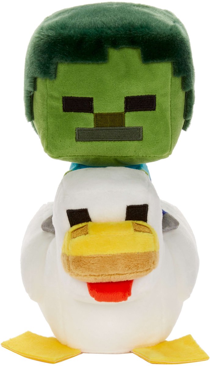 Mattel Minecraft Deluxe peluche figura pollo fantino 20 cm peluche