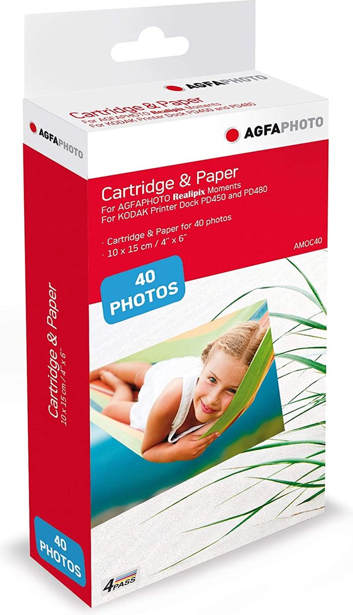 Agfaphoto amoc40 amoc40 cartridge voor fotoprinter 1 stuk(s)
