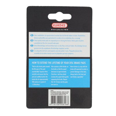 Disc Braking Block Set Elvedes Organic Avid XX X0 AVID All Elisir (1 coppia)