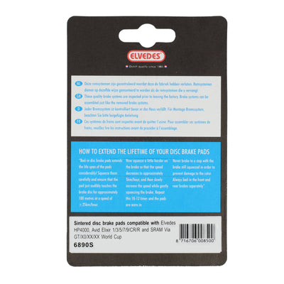 Schijfremblokset Elvedes Avid XX X0 Elixir - Gesinterd (1 paar)