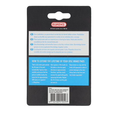 Schijfremblokset Elvedes organisch Shimano BR-M666, M785, M985, M988, R785, RS785 (1 paar)