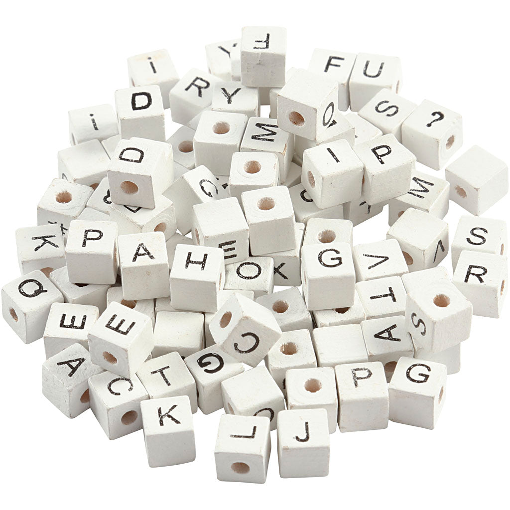 Carta de la empresa Creativ Beads White A-Z, 92st.