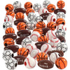 Perline sportive Creative Company, misura 11-15 mm, dimensione del buco 3-4 mm, ca. 55 pezzi, vari colori, 45 g 1 scatola