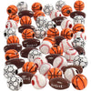 Perline sportive Creative Company, misura 11-15 mm, dimensione del buco 3-4 mm, ca. 220 pezzi, vari colori, 270 g 1 scatola