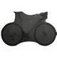 DS copre calzino in bicicletta completo adatto per il vettore di biciclette nero