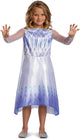 Disfraz Disney - Frozen 2, Reina de las Nieves Elsa Basic Plus, talla M (7-8 años), niña