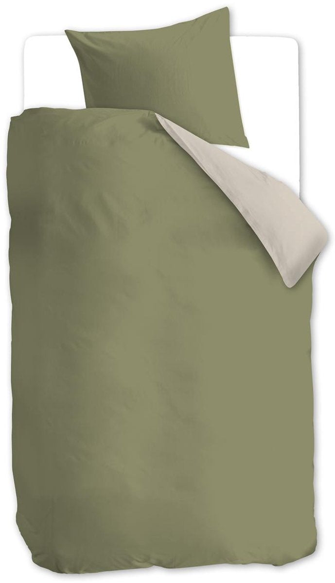 Vtwonen - copripiumino duo - singolo - 140x200 220 cm - verde oliva
