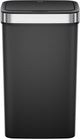 Eko - contenedor con sensor hana deluxe 50 litros - acero inoxidable de resina premium - negro - contenedor de basura